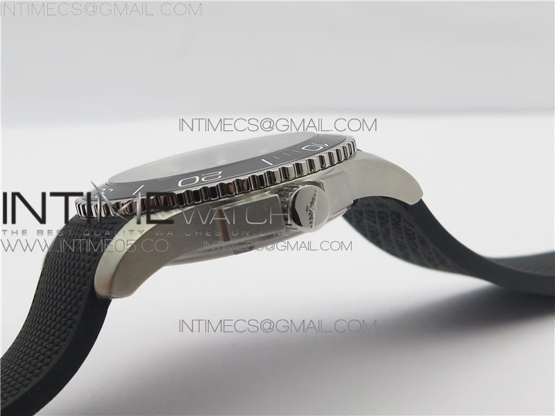 Conquest L3.840.4.56.6 Real Ceramic Bezel SS ZF 1:1 Best Edition Black dial On Rubber Strap A2824
